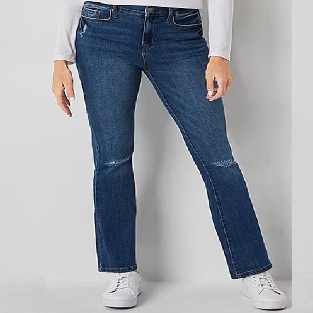 NEW A.N.A Highest Rise Vintage‎ Straight Jeans Medium Blue Size 20W NWT